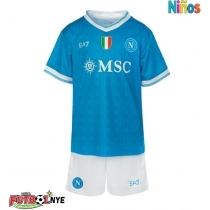 Camiseta SSC Napoli Primera Equipación para niños 2025-26 manga corta (+ pantalones cortos)